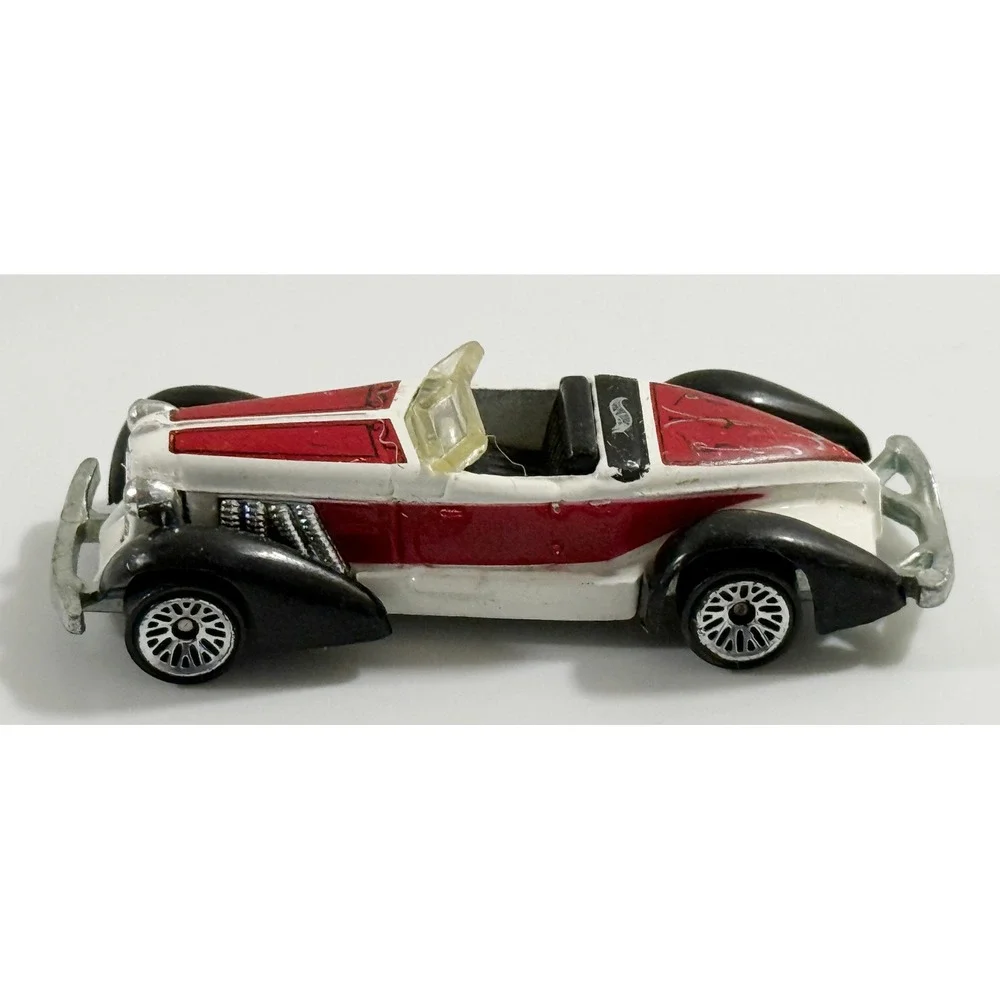 Hot Wheels 1935 Classic Caddy Diecast Car 1:64 Red White Vintage 1978 Mattel